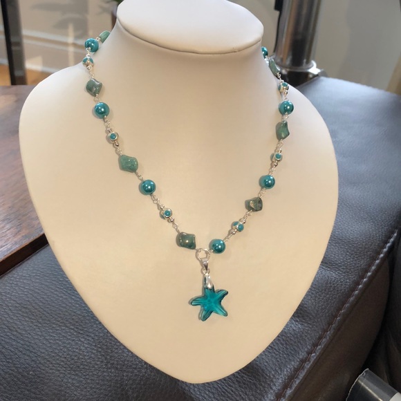 NEW Swarovski Starfish Turquoise set BNWOT - Picture 2 of 10